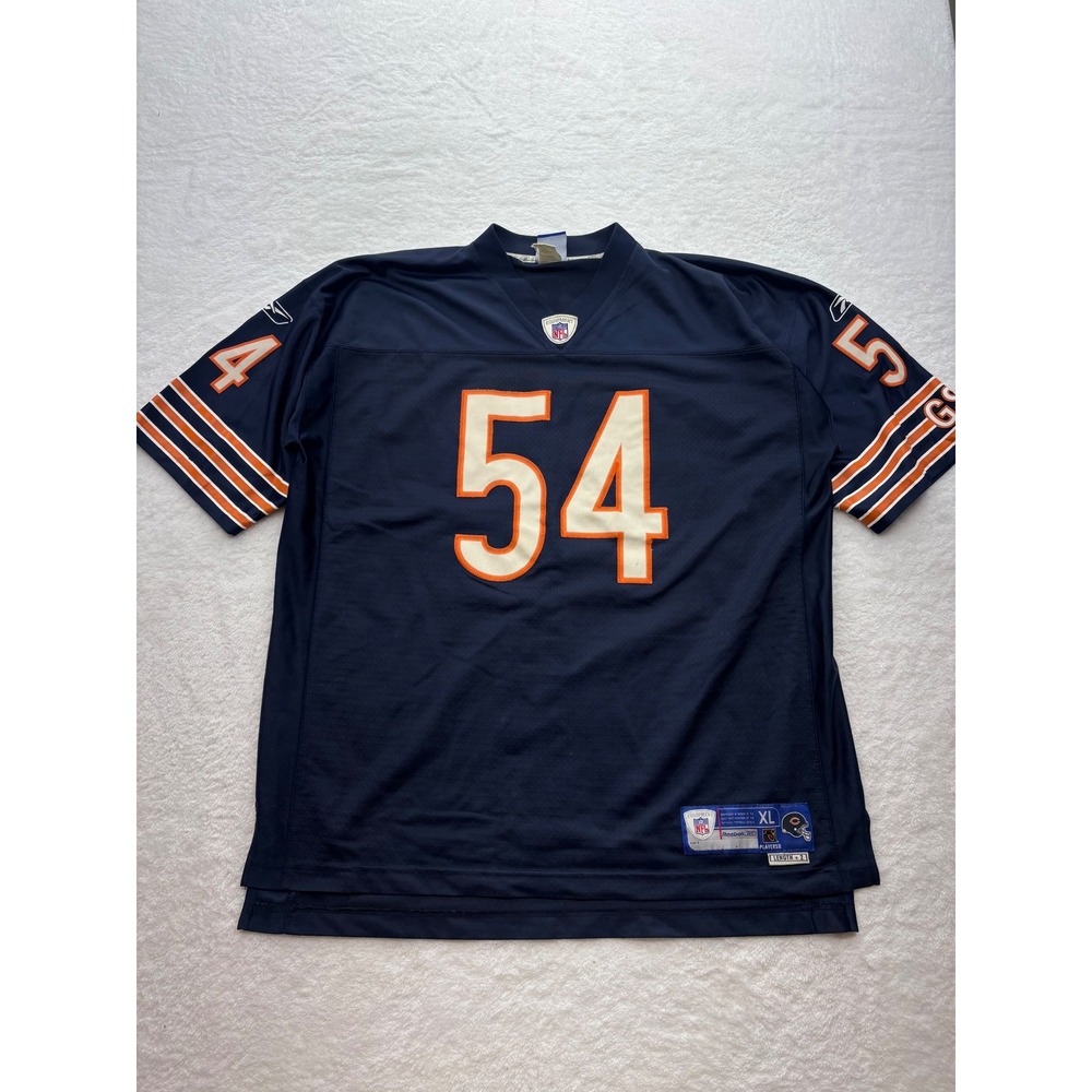 Reebok NFL Chicago Bears Brian Urlacher 54 Jersey Navy Blue XL 7048A 06
